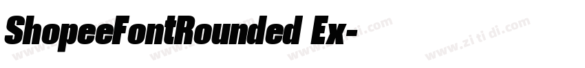 ShopeeFontRounded Ex字体转换